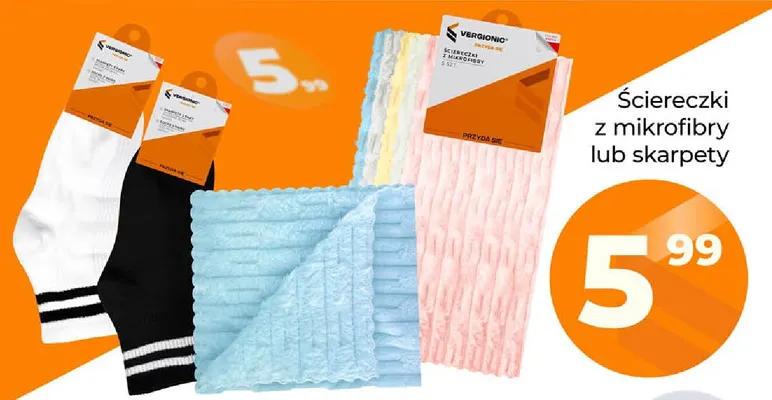 Ściereczki z mikrofibry Vergionic 5-pak promocja w POLOmarket