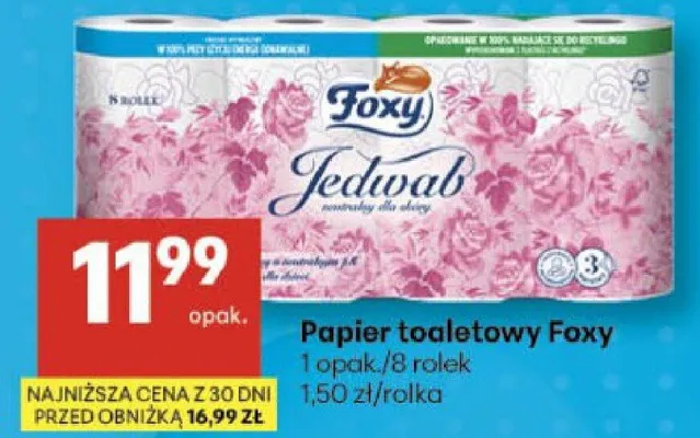 Papier toaletowy Jedwab promocja w Delikatesy Centrum