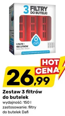 Zestaw 3 filtrów dla butelek promocja w Bricomarche