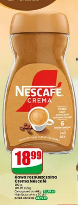 Kawa rozpuszczalna Crema Nescafé promocja w Dino