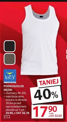 Podkoszulek męski Key promocja w Selgros