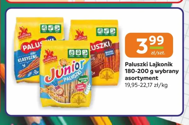 Paluszki Lajkonik Junior promocja w Społem Częstochowa