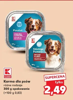 Karma dla psów K-Classic promocja w Kaufland
