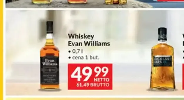 Whiskey Evan Williams promocja w Makro