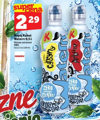 Napój Kubuś Waterrr o smaku cytryny promocja w TOPAZ