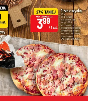 Pizza z szynką promocja w POLOmarket