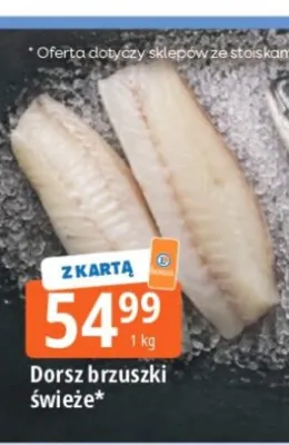 Dorsz brzuszki świeże promocja w Leclerc