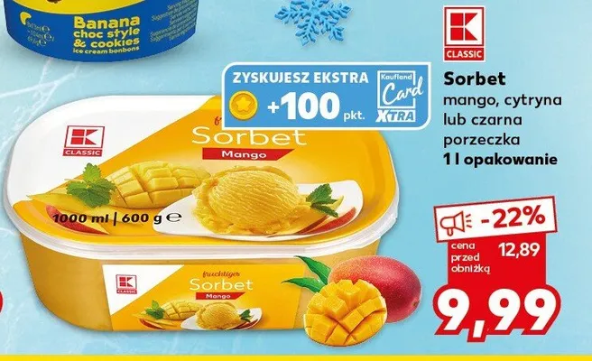 Sorbet mango K-Classic promocja w Kaufland