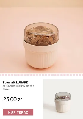 Pojemnik na jogurt Homla Lunare 450 ml + 200 promocja w Homla