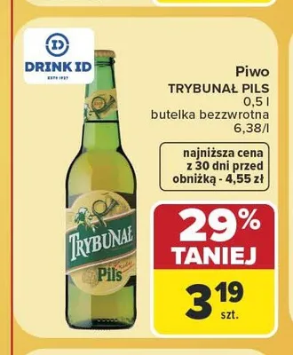 Piwo Trybunał Pils promocja w Carrefour