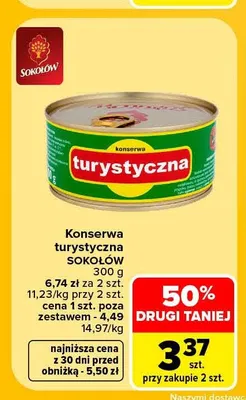 Konserwa turystyczna Sokołów promocja w Carrefour