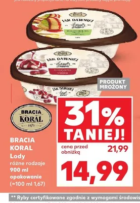 Lody Bracia Koral promocja w Kaufland