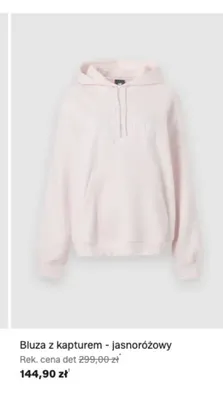 Bluza z kapturem New Balance jasnoróżowa promocja w Lounge by Zalando
