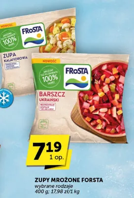 Zupy mrożone Forsta promocja w Groszek