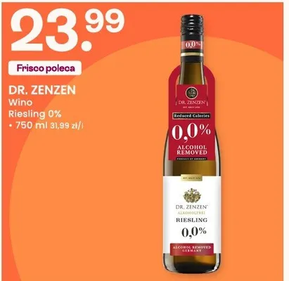Wino Riesling 0% promocja w Frisco