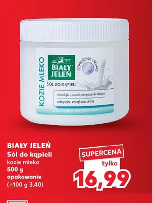 Sól do kąpieli kozie mleko Biały Jeleń promocja w Kaufland