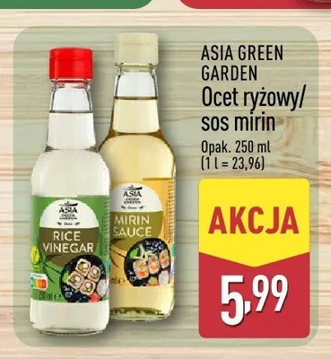 Ocet ryżowy Asia Green Garden promocja w Aldi