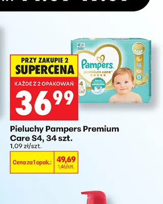 Pieluchy Pampers Premium Care S4 34 szt. promocja w Biedronka