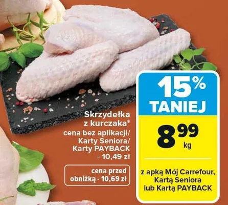 Skrzydełka z kurczaka promocja w Carrefour