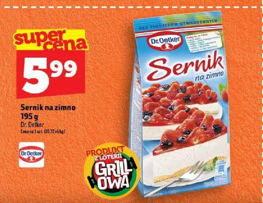 Sernik na zimno Dr. Oetker promocja w TOPAZ