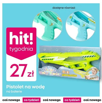 Pistolet na wodę na baterie promocja w Pepco