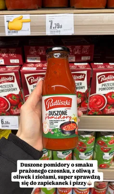 Duszone pomidory promocja w Intermarche