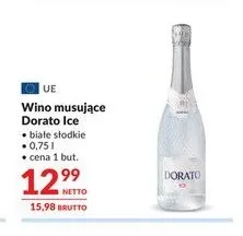 Wino musujące Dorato Ice białe słodkie promocja w Makro