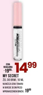 Żel do brwi My Secret promocja w Drogerie Natura