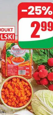 Marchew gotowana kostka promocja w Dino