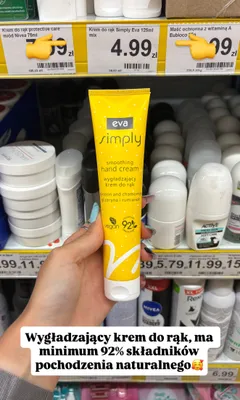 Krem do rąk wygładzający Eva Simply promocja w Dino