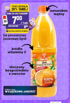 Sok pomarańczowy Zaczarowany Ogród promocja w POLOmarket