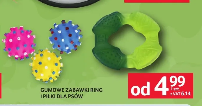 Gumowe zabawki ring dla psów promocja w Selgros