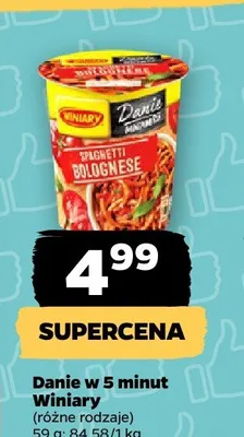Danie w 5 minut Winiary promocja w Netto