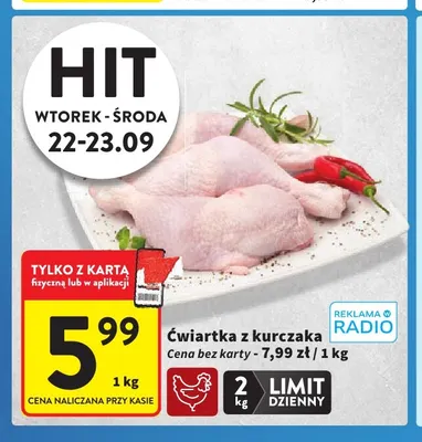 Ćwiartka z kurczaka promocja w Intermarche