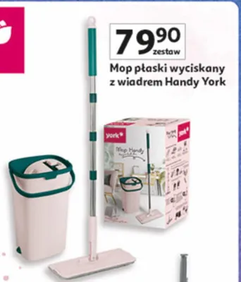 Mop plaski wyciskany z wiadrem Handy promocja w Auchan