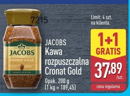 Kawa rozpuszczalna Cronat Gold promocja w Aldi