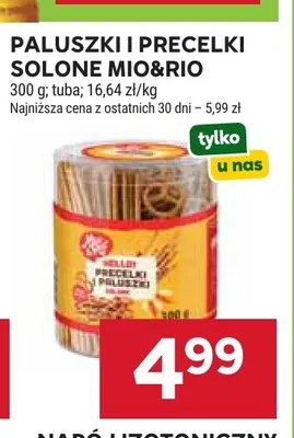 Paluszki i precelki solone Mio & Rio promocja w Stokrotka