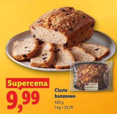Ciasto bananowe 420 g promocja w Lidl