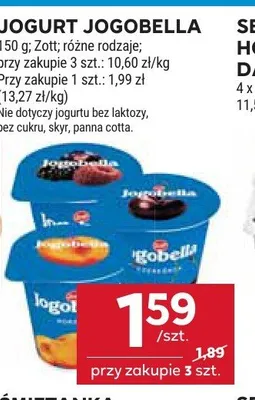 Jogurt Jogobella Zott promocja w Stokrotka