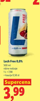 Piwo bezalkoholowe Lech Free promocja w Lidl