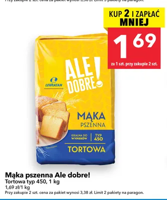 Mąka pszenna Ale dobre! Tortowa typ 450 promocja w LEWIATAN