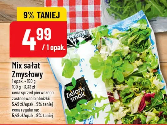 Mix sałat Zmysłowy promocja w POLOmarket