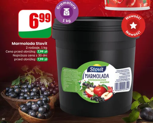 Marmolada Stovit promocja w Dino