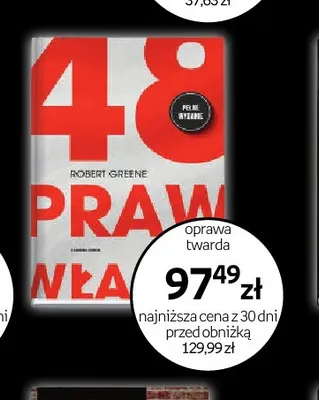 Książka 48 praw władzy Robert Greene promocja w Empik