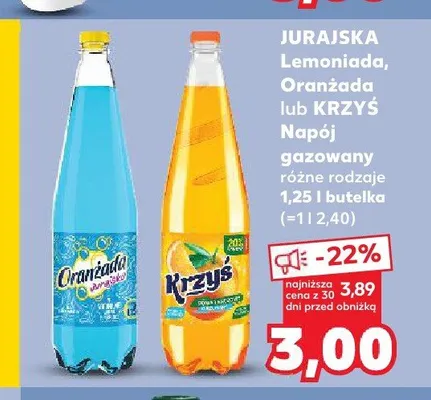 Napój gazowany Krzyś Jurajska promocja w Kaufland