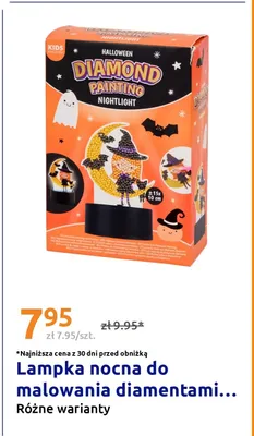Lampka nocna do malowania diamentami Kids Kingdom promocja w Action