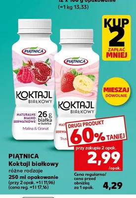 Koktajl białkowy Piątnica malina granat promocja w Kaufland
