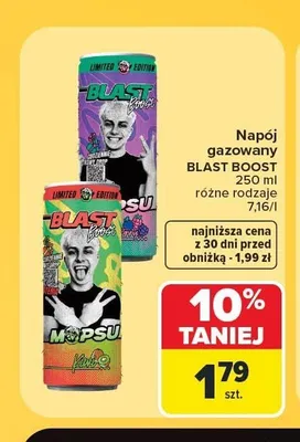 Napój gazowany Blast Boost promocja w Carrefour Market