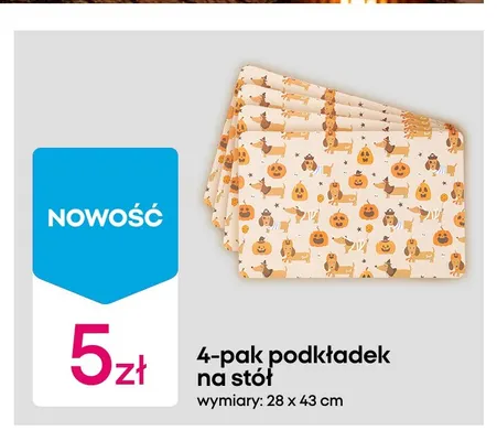 4-pak podkładek na stół 28x43 cm promocja w Pepco