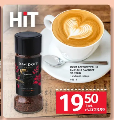 Kawa rozpuszczalna i mielona Davidoff promocja w Selgros
